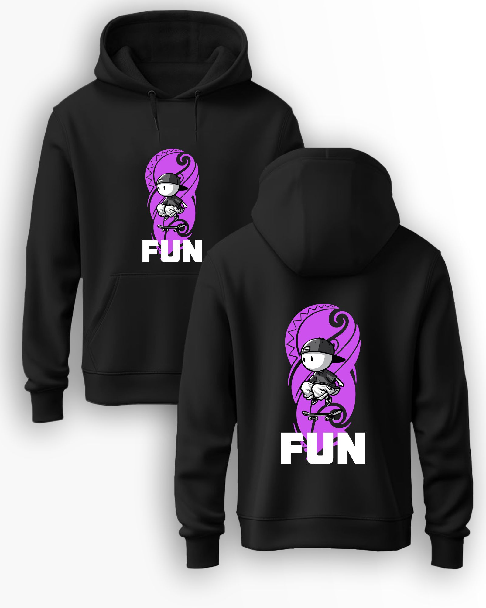 Buy FUN Hoodie (Black P001W)